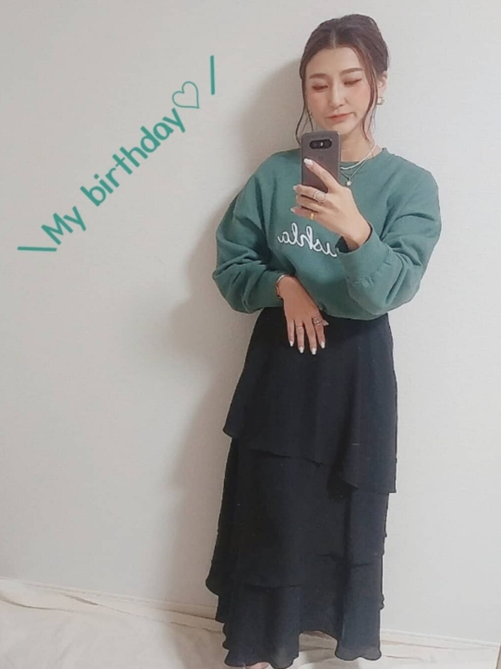 MANAMI☪さんの「アソートプリントプルオーバー　229718（LEPSIM）」を使ったコーディネートの1枚目の写真