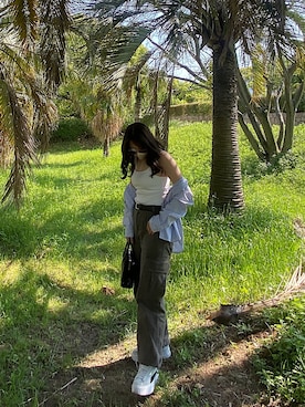 「大学生ファッション」｜みさん（レディース・157cm）の春コーディネート