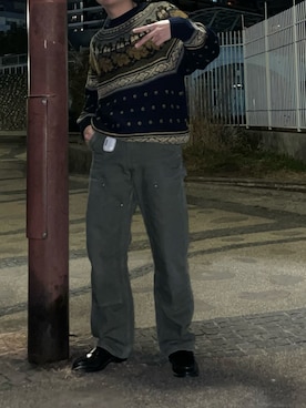 「carhartt」｜「アイテム（ローファー）」を使った、だいきさん（メンズ・165cm）の春コーディネート