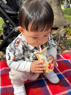 「アイテム（ベビーシューズ/ベビーソックス）」を使った、marian23さん（キッズ・90cm）の春コーディネート