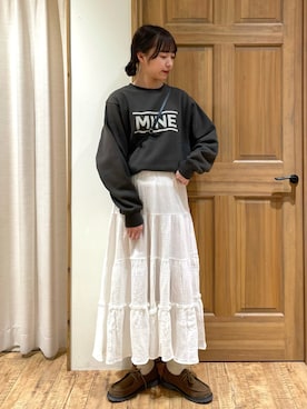 「アイテム（ドレスシューズ）」を使った、kanaさん（レディース・163cm）の冬コーディネート