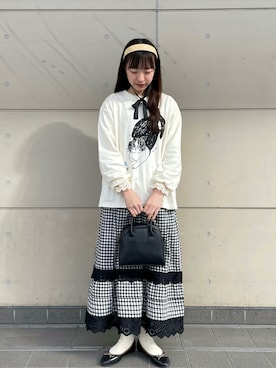 「春服デビュー宣言」｜「アイテム（バレエシューズ）」を使った、kanaさん（レディース・163cm）の春コーディネート