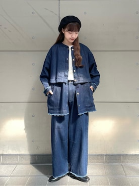 「アツいコーデ全部見せ」｜「アイテム（ブルゾン）」を使った、kanaさん（レディース・163cm）の夏コーディネート