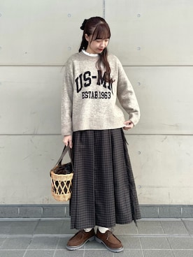 「アイテム（ドレスシューズ）」を使った、kanaさん（レディース・163cm）の冬コーディネート