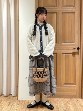 「タートルネック」｜「アイテム（ドレスシューズ）」を使った、kanaさん（レディース・163cm）の冬コーディネート
