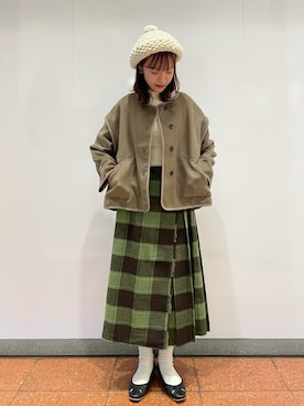 「TSUHARU by Samansa Mos2（ツハルバイサマンサモスモス）のアイテム（帽子）」を使った、kanaさん（レディース・163cm）の秋コーディネート