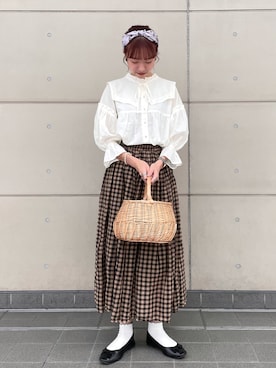 「スクエアトゥ」｜「アイテム（財布/小物）」を使った、kanaさん（レディース・161cm）の夏コーディネート