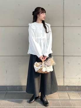 「TSUHARU by Samansa Mos2（ツハルバイサマンサモスモス）のアイテム（ブーツ）」を使った、kanaさん（レディース・163cm）の秋コーディネート