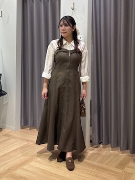 「アイテム（シュシュ）」を使った、Renaさん（レディース・155cm・20代）の秋コーディネート
