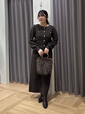 Renaさん（レディース・155cm）の冬コーディネート