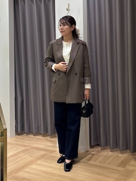 「アイテム（スリッポン）」を使った、Renaさん（レディース・155cm・20代）の秋コーディネート