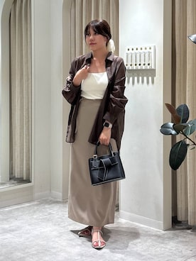 「アイテム（ヘアアクセサリー）」を使った、Renaさん（レディース・155cm・20代）の夏コーディネート