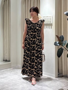 「mysty woman（ミスティウーマン）のカナグミニショルダーBAG　495426（ショルダーバッグ）」を使った、Renaさん（レディース・155cm・20代）の夏コーディネート