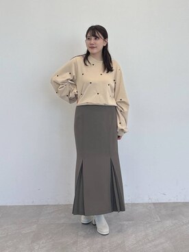 「アイテム（スウェット）」を使った、Renaさん（レディース・155cm・20代）の秋コーディネート