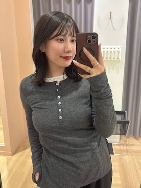 「mysty woman（ミスティウーマン）のアソートベルトパンプス 639497（パンプス、ブラック系）」を使った、Renaさん（レディース・155cm）の春コーディネート