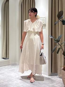 「アイテム（シュシュ）」を使った、Renaさん（レディース・155cm）の秋コーディネート