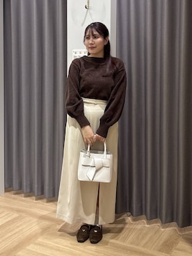 「きれいめ」｜Renaさん（レディース・155cm）の冬コーディネート