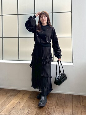 「アイテム（スウェット）」を使った、Renaさん（レディース・155cm・20代）の夏コーディネート