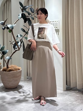 「アイテム（ヘアアクセサリー）」を使った、Renaさん（レディース・155cm・20代）の夏コーディネート
