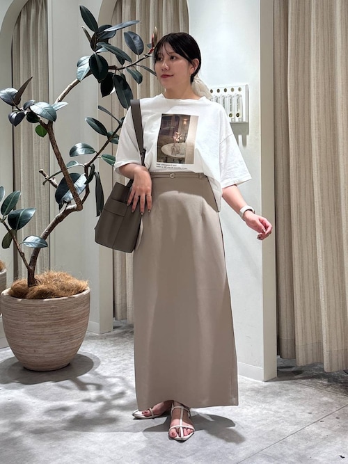 関税込み＊MISBHV＊ハリウッド ノットディティール スカート MOUSSY | F/LEATHER TUCKED ミディスカート (スカート