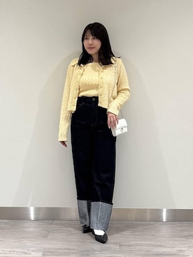 「mysty woman（ミスティウーマン）のアソートベルトパンプス 639497（パンプス、ブラック系）」を使った、Renaさん（レディース・155cm）の春コーディネート