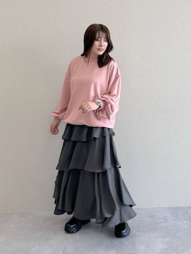 「アイテム（スウェット）」を使った、Renaさん（レディース・155cm・20代）の秋コーディネート