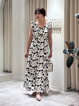 「アイテム（ヘアアクセサリー）」を使った、Renaさん（レディース・155cm・20代）の夏コーディネート