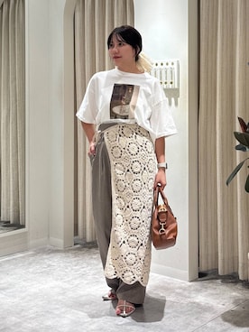「アイテム（ボストンバッグ）」を使った、Renaさん（レディース・155cm・20代）の夏コーディネート