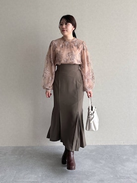 Renaさん(レディース・155cm)の冬コーディネート
