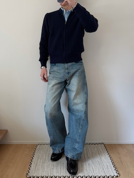 けんけん。さん（メンズ・180cm）の冬コーディネート