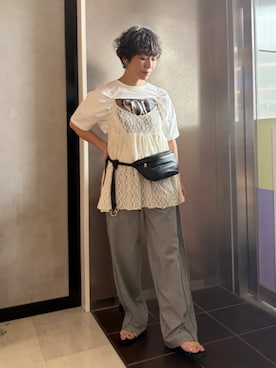 隈元さん（レディース・158cm）の夏コーディネート