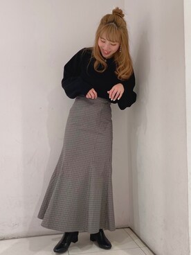 「earthstaff」｜なぽんさん（レディース・150cm）の冬コーディネート