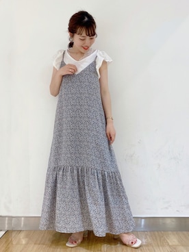 「earthstaff」｜なぽんさん（レディース・150cm）の夏コーディネート