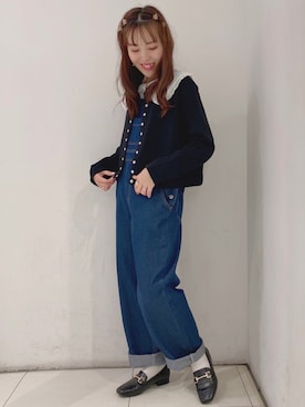 「earthstaff」｜なぽんさん（レディース・150cm）の秋コーディネート