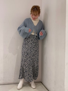 「earthstaff」｜なぽんさん（レディース・150cm）の冬コーディネート