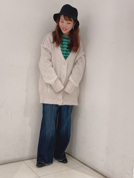「earthstaff」｜なぽんさん（レディース・150cm）の秋コーディネート