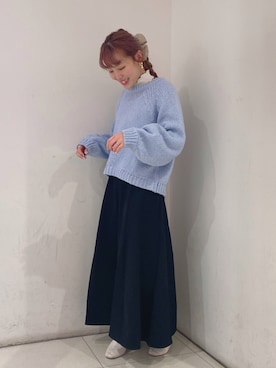 「earthstaff」｜なぽんさん（レディース・150cm）の冬コーディネート