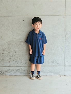 「アイテム（トップス）」を使った、𝘚𝘌𝘐さん（キッズ・100cm）の夏コーディネート
