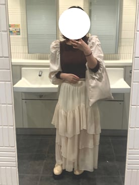 「PairPair（ペアペア）のアイテム（トップス）」を使った、あ。さん（レディース・157cm）の秋コーディネート