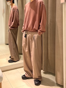 「Lui's（ルイス）のアイテム（トップス）」を使った、ヒゲ脱毛11回コース＋3年保証オプショさん（メンズ・179cm）の秋コーディネート