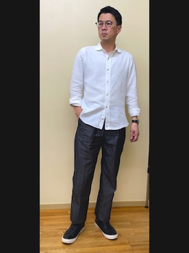 「SO（エスオー）のアイテム」を使った、ひじきさん（メンズ・168cm）の秋コーディネート