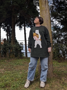 「goslowcaravan」｜Sweet Appleさん（レディース・155cm）の冬コーディネート