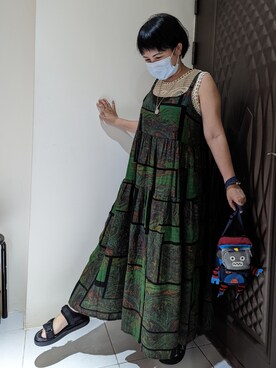 「綠色」｜Sweet Appleさん（レディース・155cm）の夏コーディネート