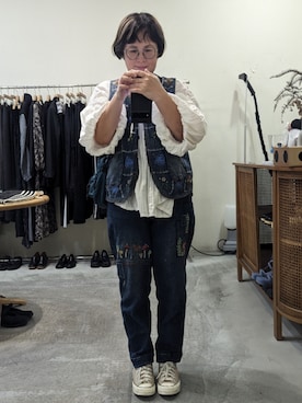 「blue」｜「アイテム（シューズ）」を使った、Sweet Appleさん（レディース・155cm）の秋コーディネート