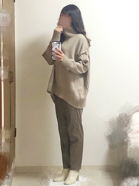 「リエディ(Re:EDIT)」｜Harさん（レディース・163cm）の冬コーディネート