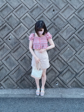 「Twinkle;pm（トゥインクルピーエム）のアイテム」を使った、yum🐹🐻さん（レディース・158cm）の夏コーディネート