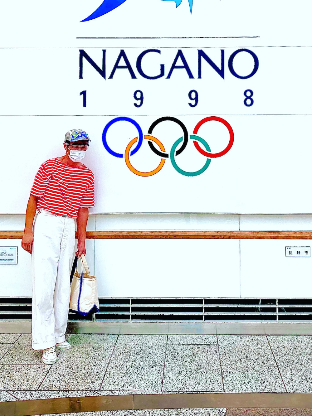 「お洒落さんとつながりたい、きれいめカジュアル、秋トレンド2021、キャップ、白Tシャツ、古着、アウトドアスタイル、ヴィンテージ、古着MIX、アウトドア」｜「patagoniaのアイテム（キャップ、その他）」を使った、中山貴之さん（メンズ・170cm）の秋コーディネートの1枚目の写真