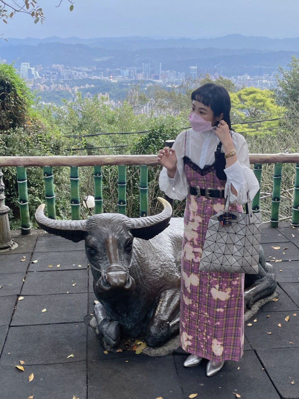 「X-girlのアイテム（ジャンパースカート、ピンク系）」を使った、❃✾Annie✾❃さん（レディース・158cm）の春コーディネートの1枚目の写真