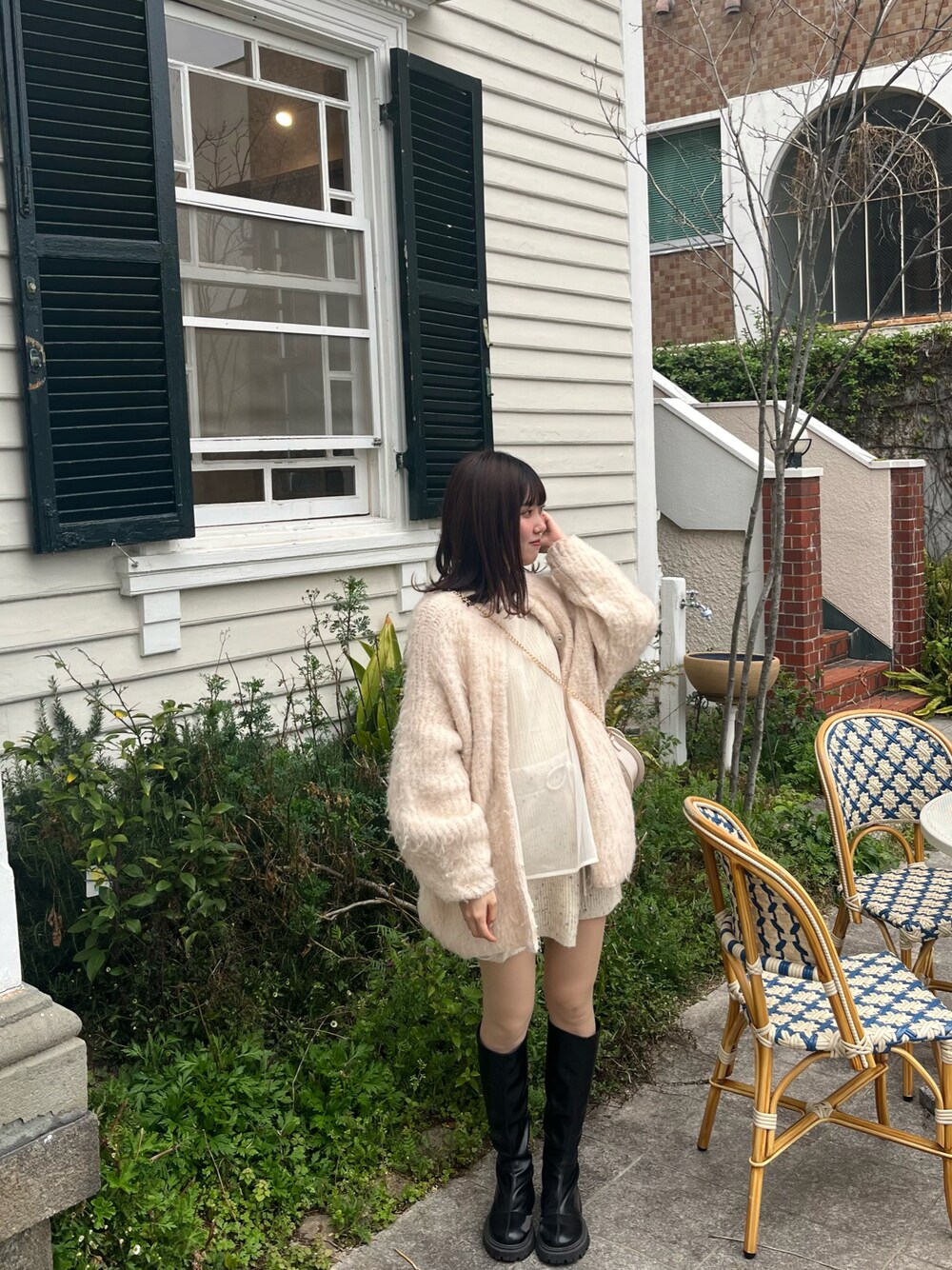 Omekashi（オメカシ）の「スーパーシャギーニットコート（その他