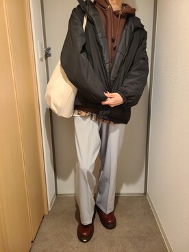 「BASQUE magenta（バスクマゼンタ）のアイテム（ジャケット/アウター）」を使った、ryotaさん（メンズ・177cm）の冬コーディネート